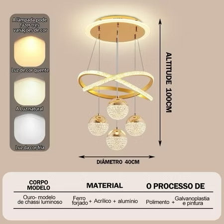 Lustre Nórdico Minimalista.