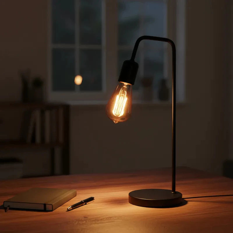 Luminária de Mesa Industrial.