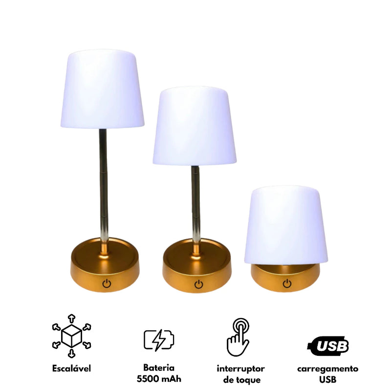 Abajur Retrátil Índigo.