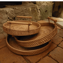 Bandeja Artesanal em  Rattan Dhaka.