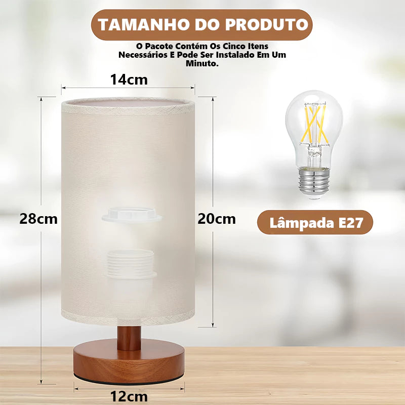 Abajur de Mesa  Nórdico.