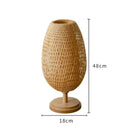 Abajur de Mesa Vintage em Bambu Japonês