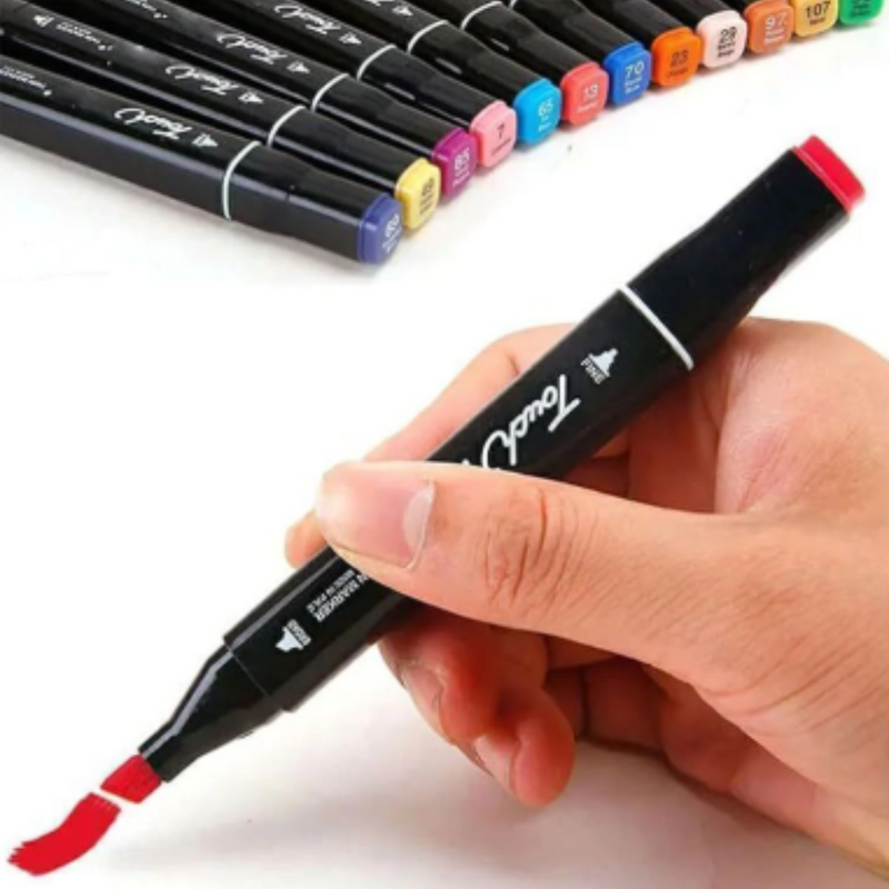 kit canetinha ponta dupla 36 cores.