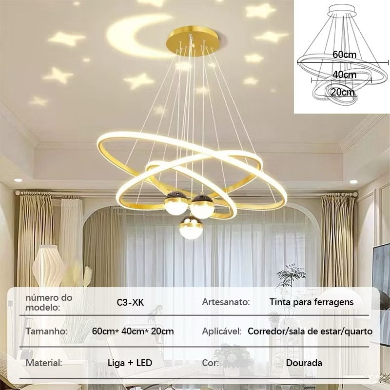 Lustre Nórdico Minimalista.