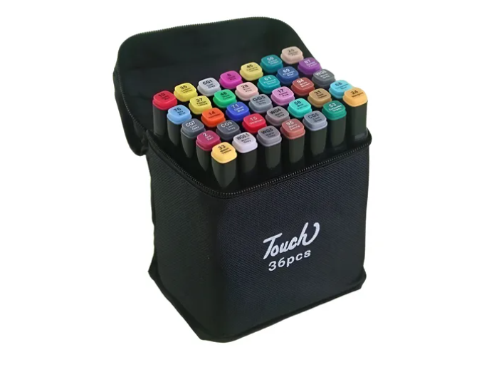 kit canetinha ponta dupla 36 cores.