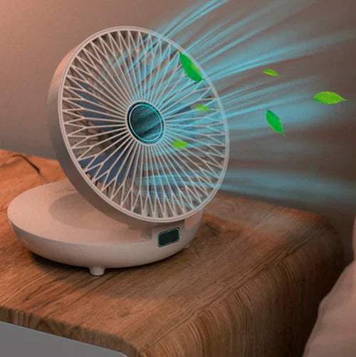 Ventilador com LED Portátil Recarregável - LightBreeze