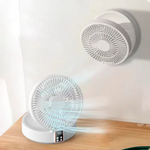 Ventilador com LED Portátil Recarregável - LightBreeze