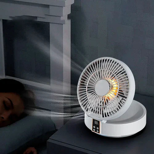 Ventilador com LED Portátil Recarregável - LightBreeze