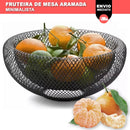 Fruteira De Mesa Aramado Preto Cesto De Frutas Minimalista
