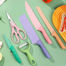 Jogo De Facas Gourmet Colorida.