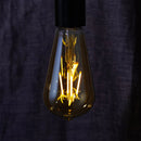 Kit 5 Lâmpadas LED Vintage Gold.