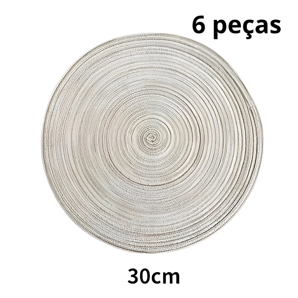 Conjunto Americano Prato Atenas de 6 peças.