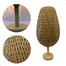 Abajur de Mesa Vintage em Bambu Japonês